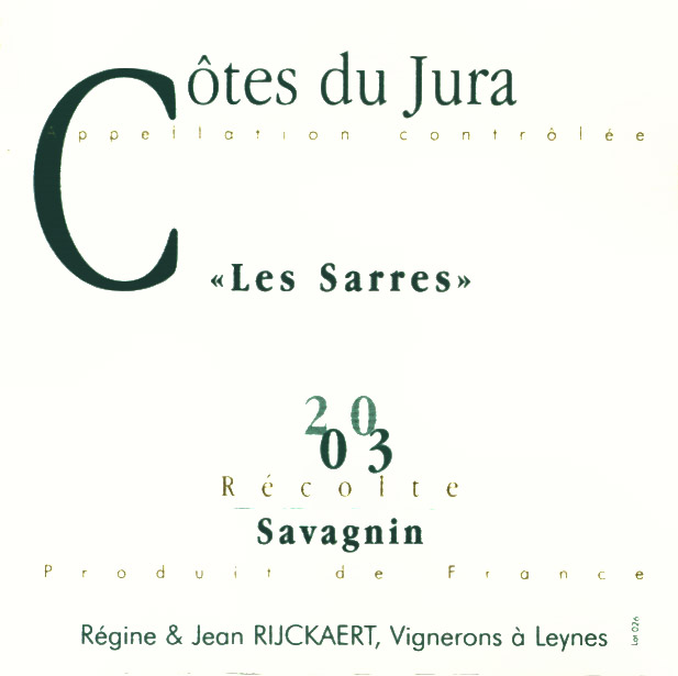 Jura-Rijckaert-Les Sarres 2003.jpg